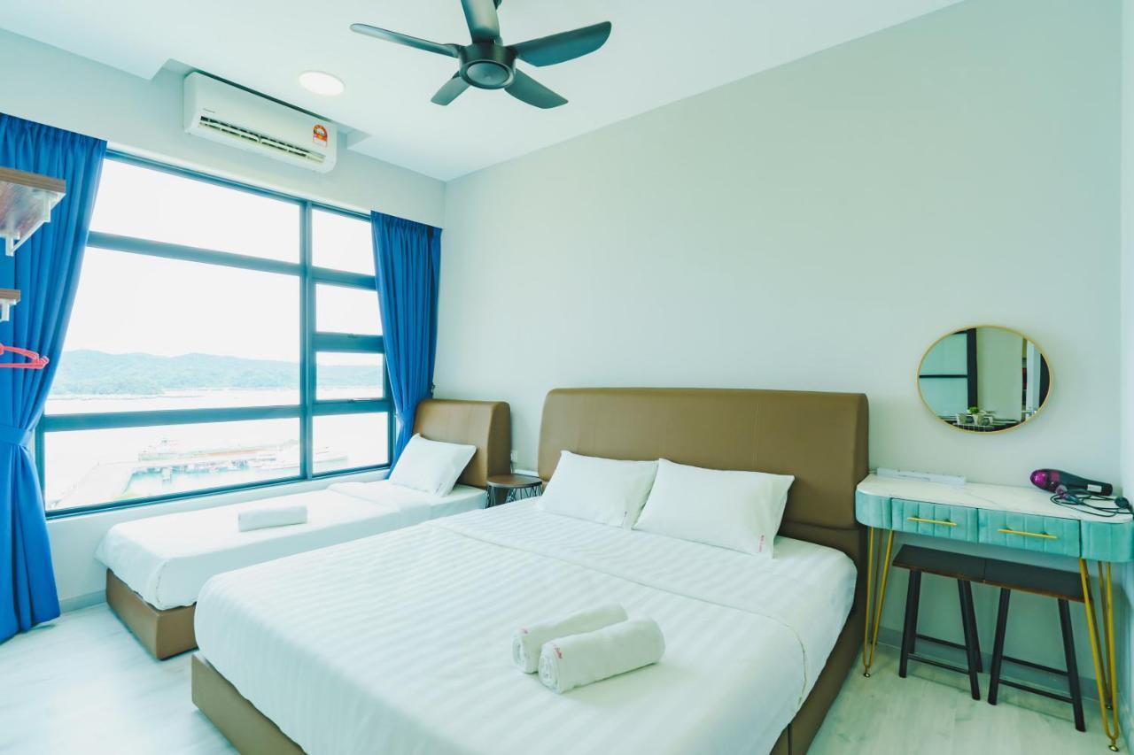 Full Seaview 2R1B Condo For 6Pax In Kota Kinabalu Exteriör bild